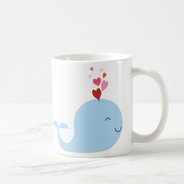 Café Taza del amor de la ballena (Derecha)