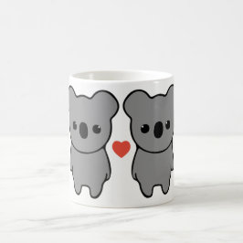 Café Taza del amor de la koala