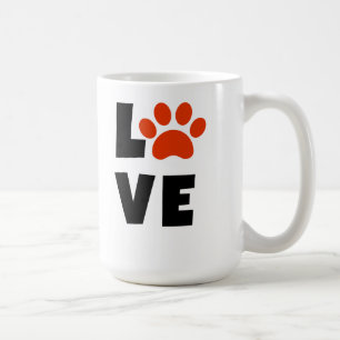 Café Taza del amor del el día de San Valentín de
