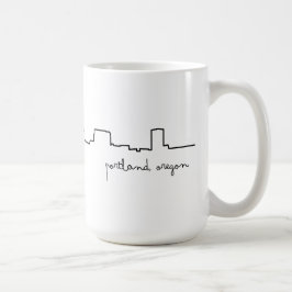 Café Taza del amor del paisaje urbano de Portland,