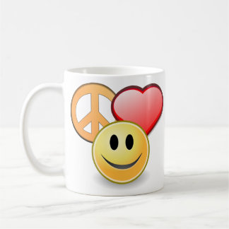 Café Taza del amor y de la felicidad de la paz
