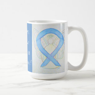Café Taza del Ángel de la Cinta de Concientización sobr