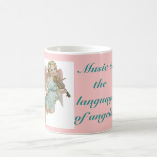 Café Taza del ángel de la música