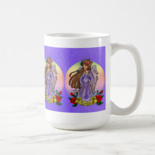 Café Taza del ángel de la serenidad