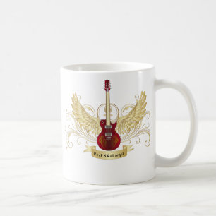 Café Taza del ángel del rollo de la roca n