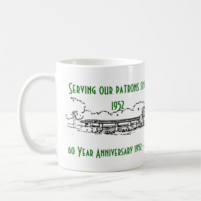 Café Taza del aniversario de 60 años (Izquierda)