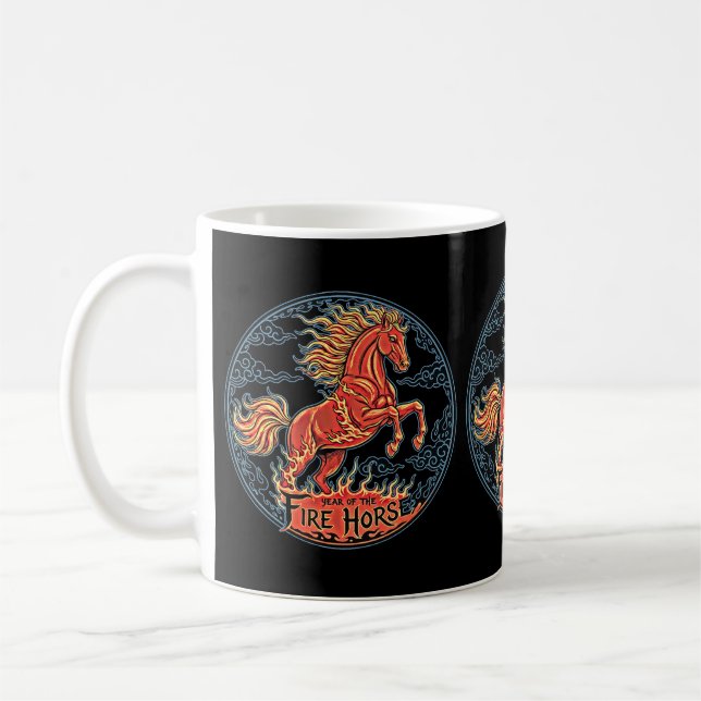 Café Taza del Año del Caballo de Fuego (Izquierda)