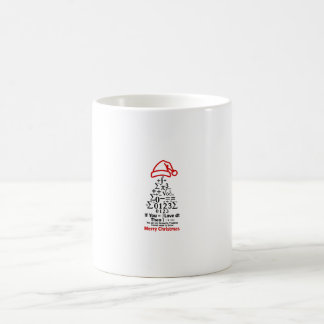 Café Taza del árbol de Navidad de matemáticas - Regalo