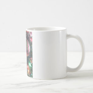 Café Taza del árbol de navidad del muñeco de nieve