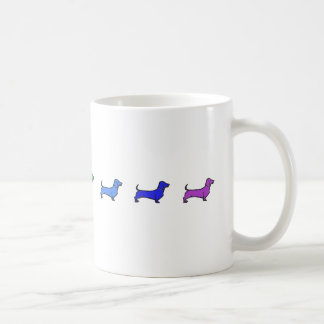 Café Taza del arco iris de Daschund