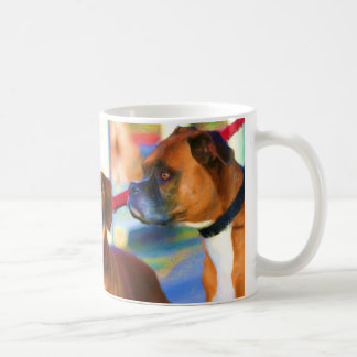 Café Taza del arte de dos boxeadores