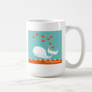 Café Taza del asiduo de la ballena del fall