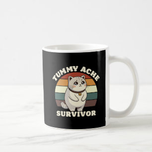 Café Taza del Atardecer Retro de Sobreviviente de Dolor