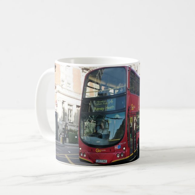 Café Taza del autobús de Londres (Anverso izquierdo)