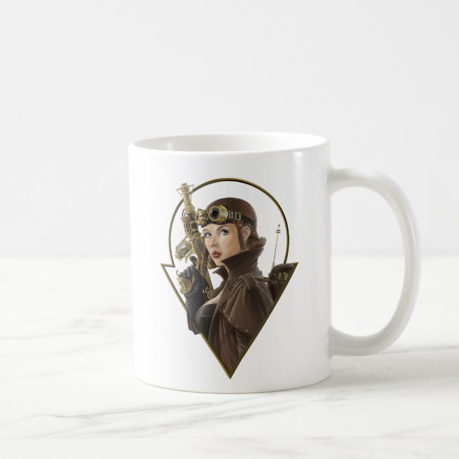 Café Taza del aviador de Steampunk (Derecha)