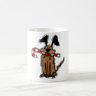Café Taza del bastón de caramelo del perro