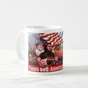 Café Taza del Bbq de Tejas