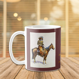 Café Taza del Bello Artes de Remington del vaquero de