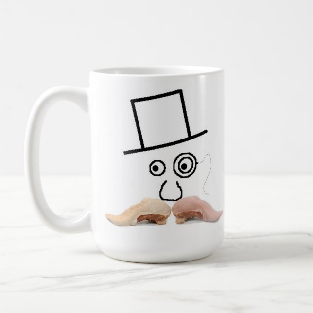 Café Taza del bigote de la carne (Izquierda)
