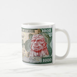Café Taza del billete de banco de Ruminahui de los
