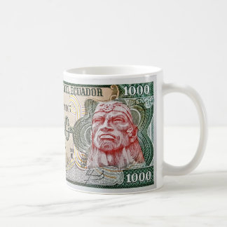 Café Taza del billete de banco de Ruminahui de los
