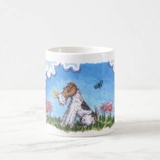 Café Taza del blanco de la primavera 11oz del Fox del