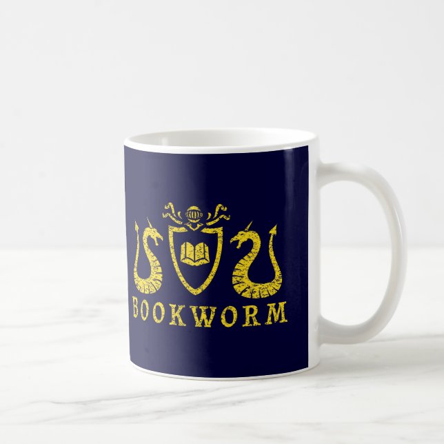 Café Taza del blasón del ratón de biblioteca (Derecha)