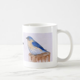 Café Taza del Bluebird de felicidad