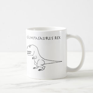 Café Taza del bosquejo de Grumpasaurus Rex