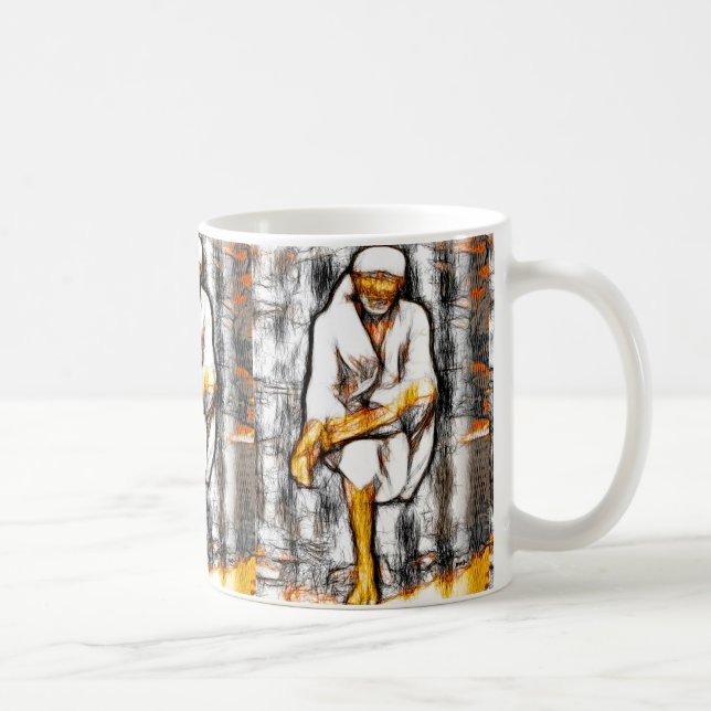 Café Taza del bosquejo del bizcocho borracho de Sai (Derecha)