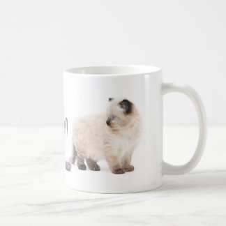 Café Taza del bosquejo del gatito de Ragdoll