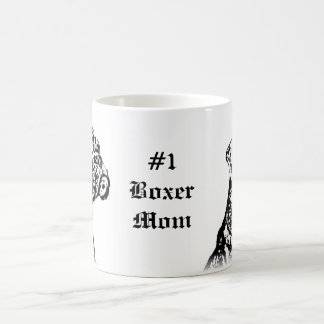 Café Taza del boxeador de la mamá del boxeador #1