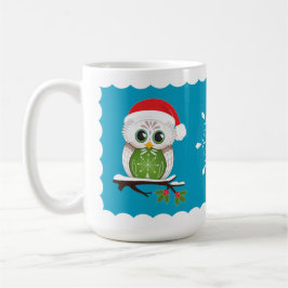 Café Taza del búho del día de fiesta 15 onzas