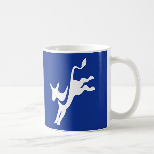 Café Taza del burro de Demócrata (Derecha)