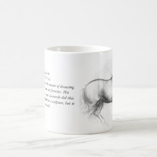 Café Taza del caballo de Leonardo da Vinci