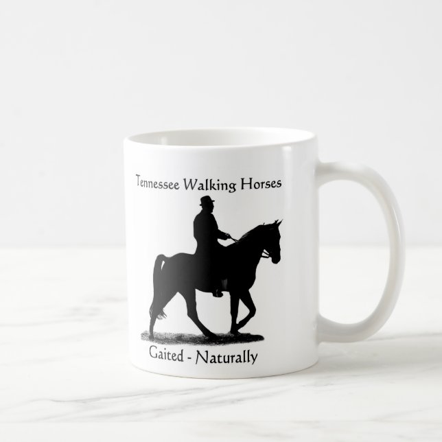 Café Taza del caballo de Tennessee que camina (Derecha)