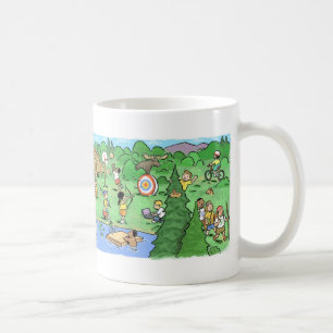 Café Taza del campamento de verano de los niños