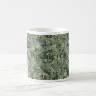 Café Taza del camuflaje de Digitaces