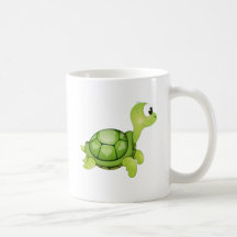Taza del carácter de la tortuga del "pequeño del