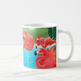 Café Taza del Caribe de la laguna del flamenco