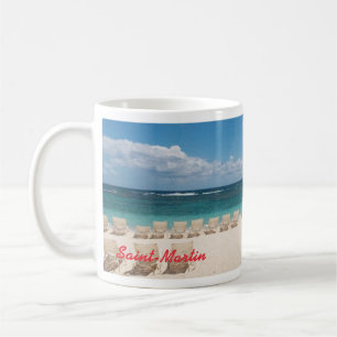 Café Taza del Caribe de la playa del St. Maarten
