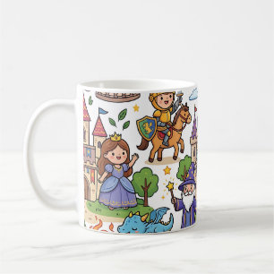 Café Taza del Castillo del Caballero Dragón – Patrón de