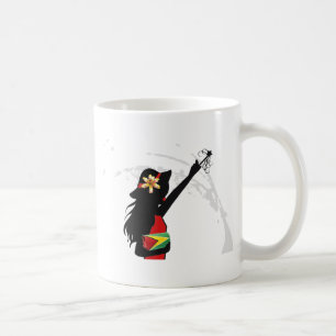 Café Taza del chica de Guyana