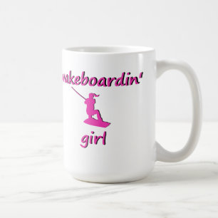Café Taza del chica de Wakeboardin