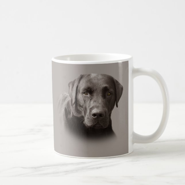 Café Taza del chocolate de Labrador (Derecha)