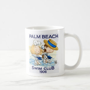 Café Taza del club 1906 de la nadada del Palm Beach