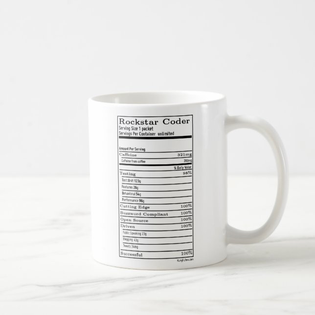 Café Taza del codificador de Rockstar (Derecha)