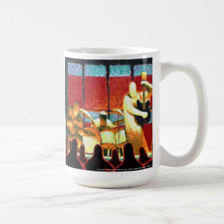 Café Taza del coffe del club de jazz del zombi