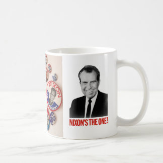 Café Taza del colector del botón de Richard Nixon