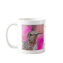 Taza del colibrí de Ana femenino